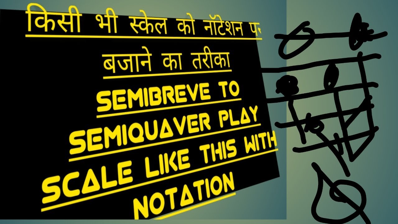In Hindi How To Play Scale in Staff Notation