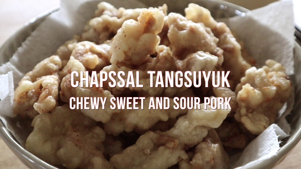 Chapssal Tangsuyuk (찹쌀탕수육) | Chewy Sweet and Sour Pork