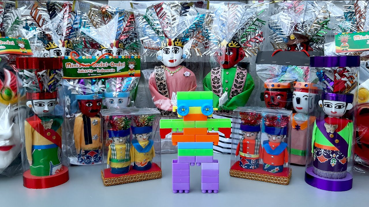 Unboxing ondel ondel mini banyak banget, Ondelondel LEGO, ondel ondel sholawatan, ondel ondel lucu
