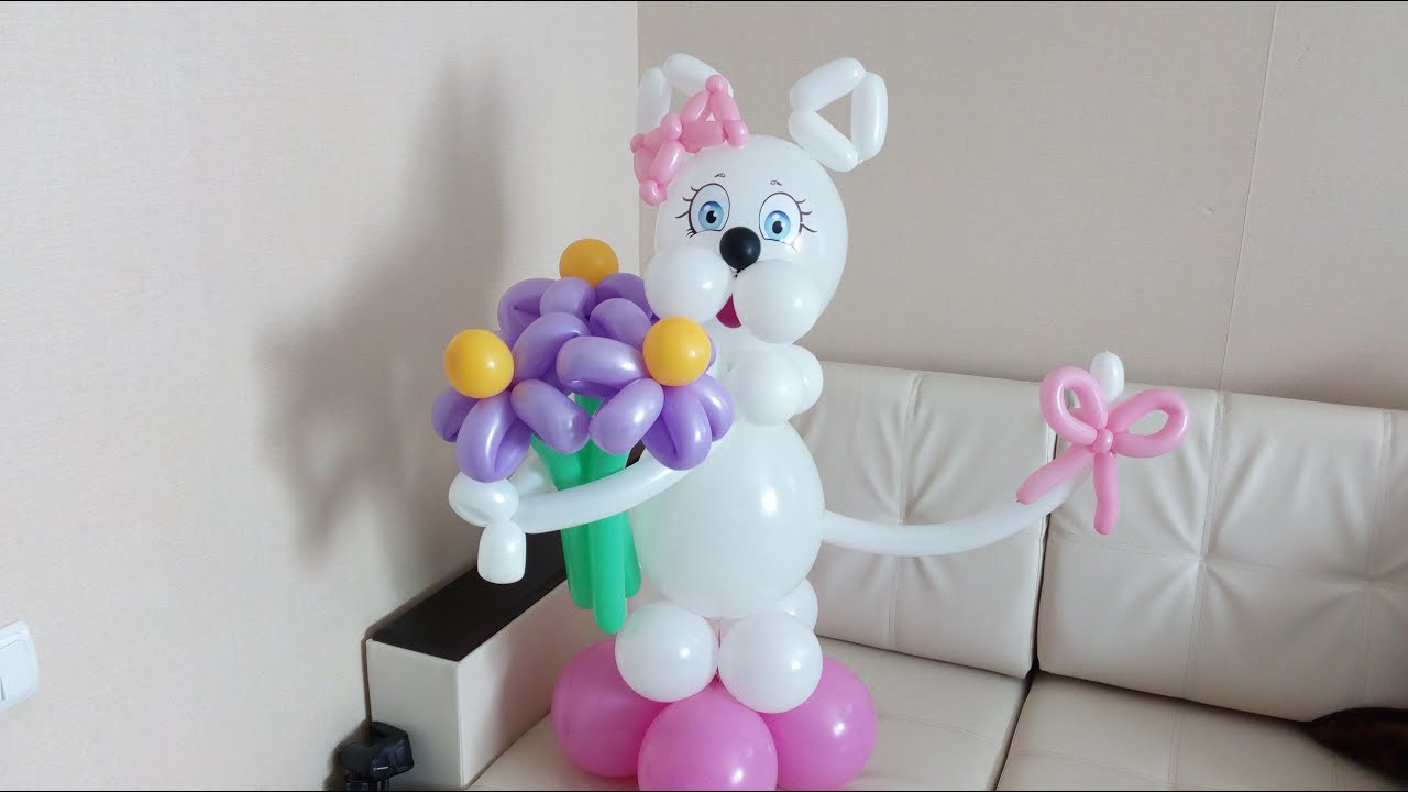 Кошка из воздушных шаров