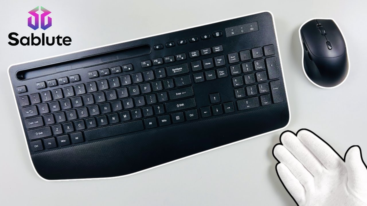 SABLUTE Wireless Keyboard & Mouse Combo Unboxing + Gameplay