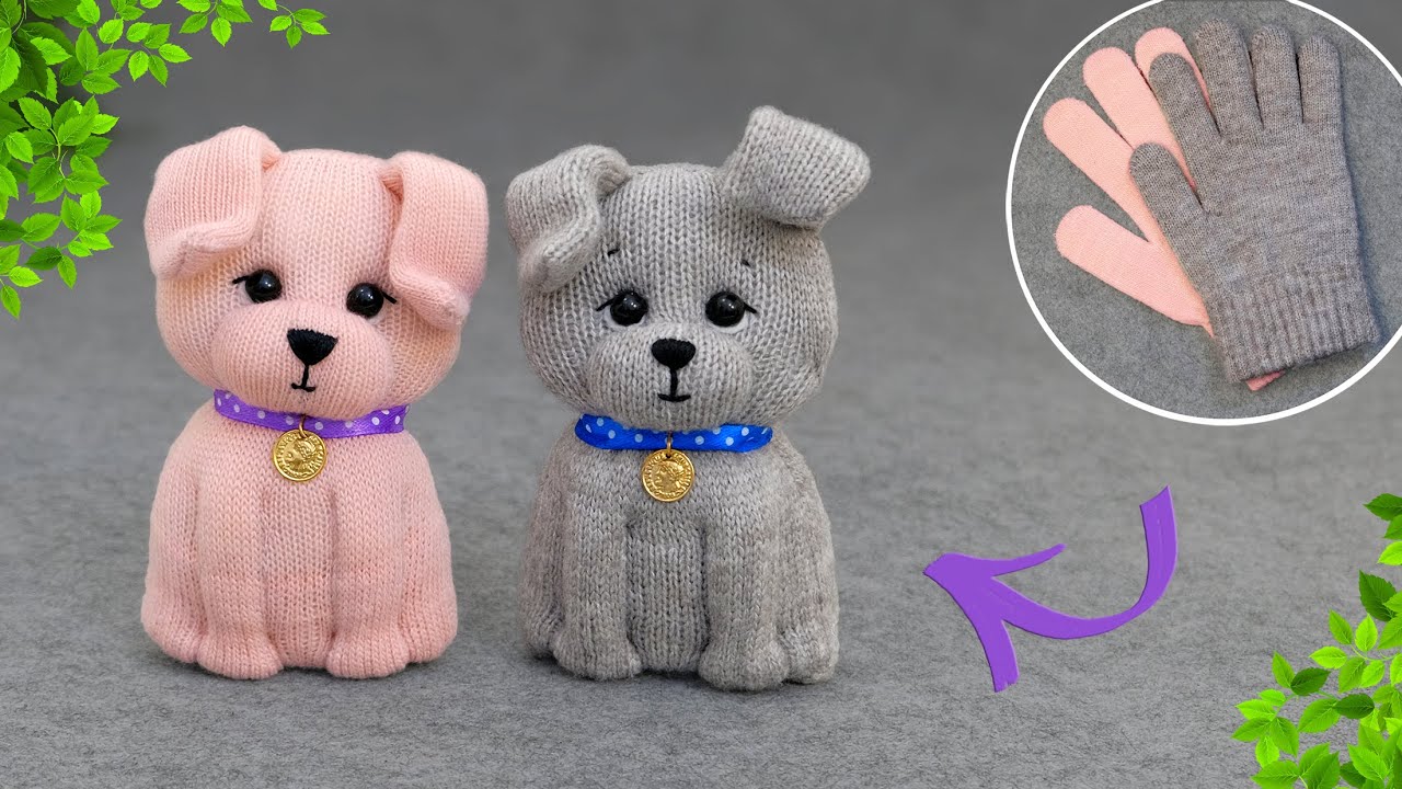 НОВИНКА!🐶Уверена, что СОБАЧЕК из перчаток вы еще не шили🧤Попробуйте, у вас получится🐕