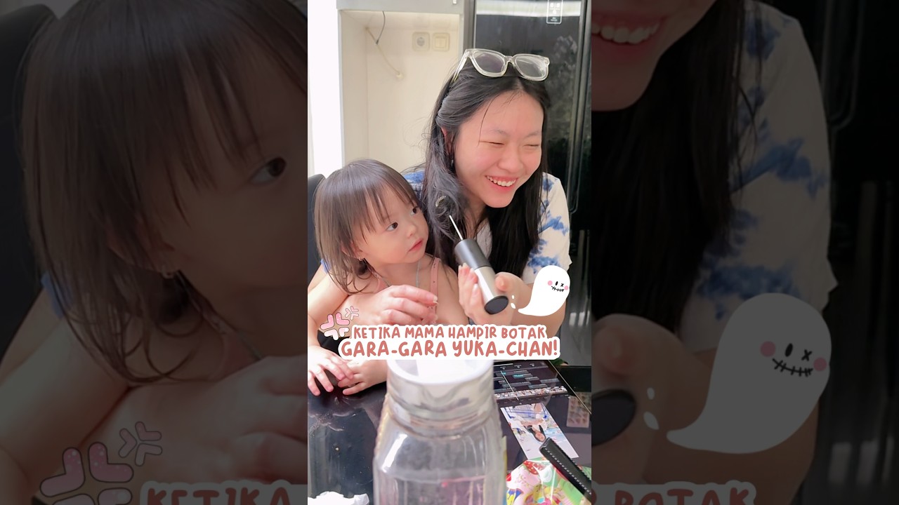 mama hampir botak gara-gara ulah yuka-chan! #yukachan #minivlog #comedy #family #toodler #cutebaby