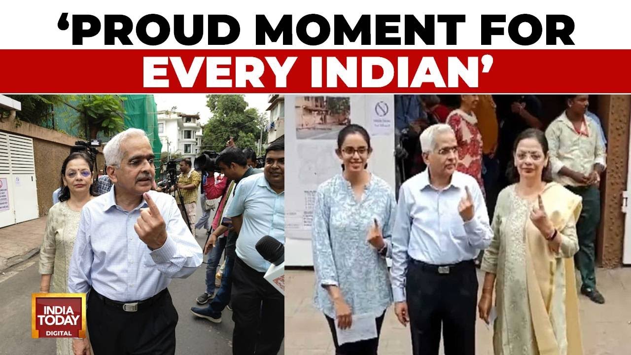 RBI Governor Shaktikanta Das Casts Vote, Says 'It Is A Moment Of Pride' | Lok Sabha Elections 2024