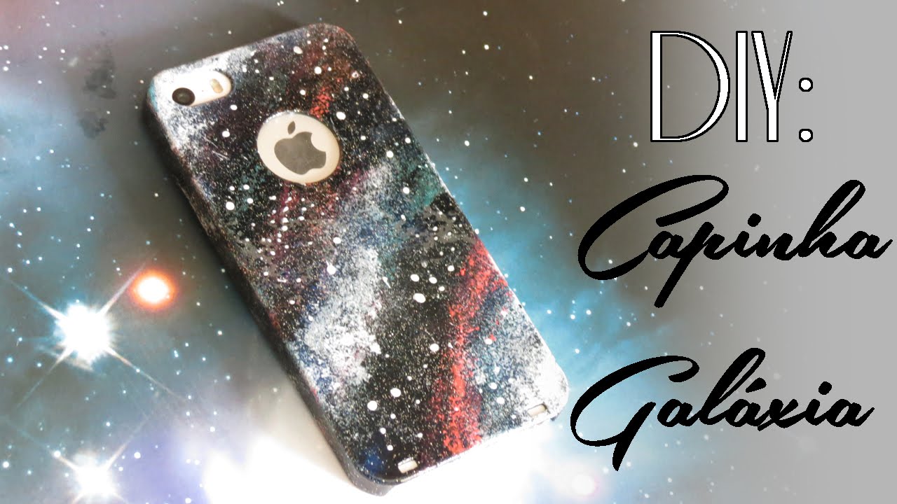 DIY | Capinha de Celular/Iphone Galáxia (Galaxy Phone Case) | Faça Você Mesmo