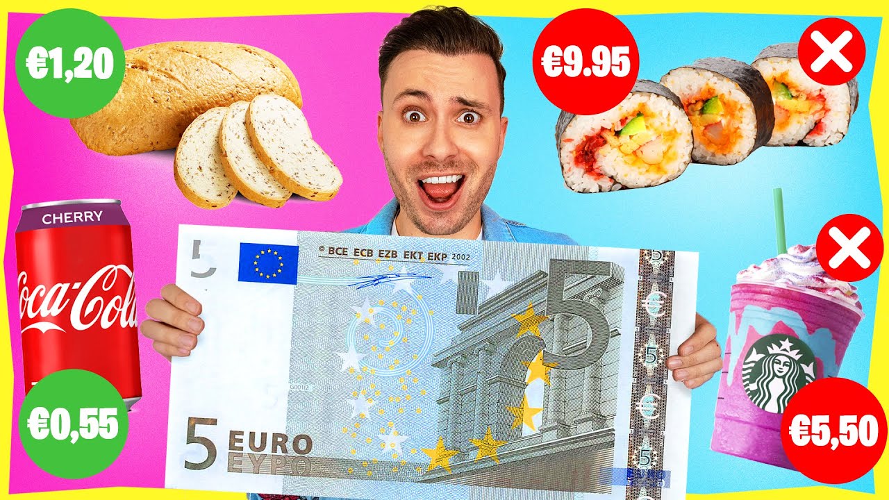 24 UUR LEVEN VAN 5 EURO! * €5,- Experiment *