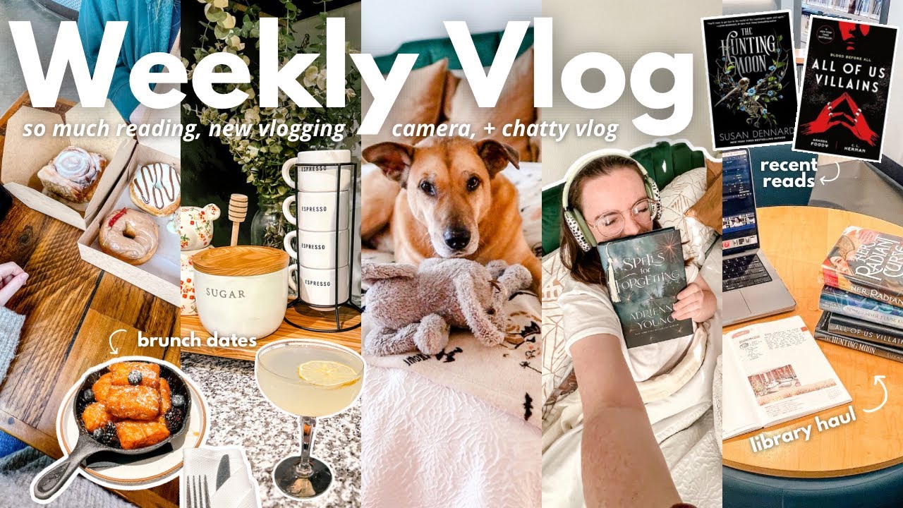 reading 3 books, new vlog camera, real housewives chat, + more! | WEEKLY VLOG