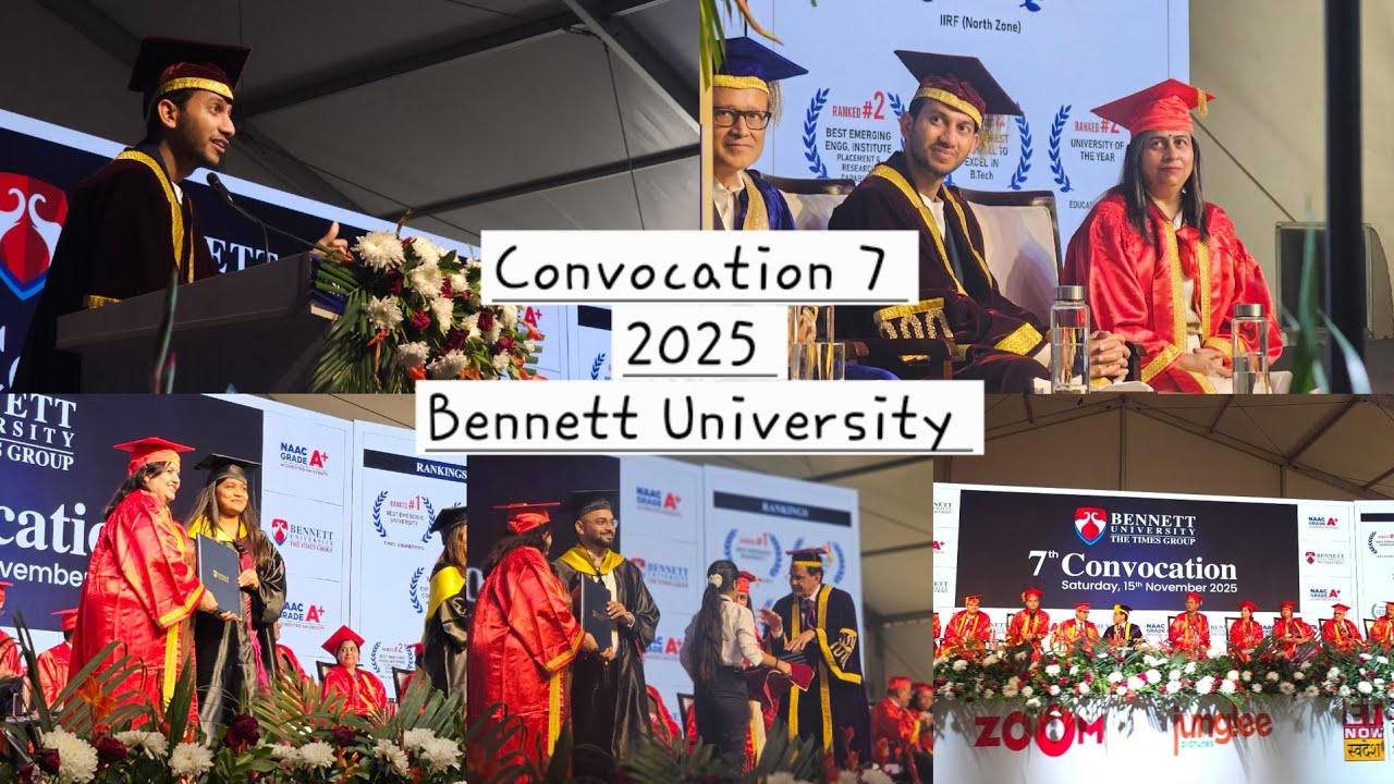 Bennett University 7th Convocation 2025 🎓 | Ritesh Agarwal Keynote & Graduation Highlights