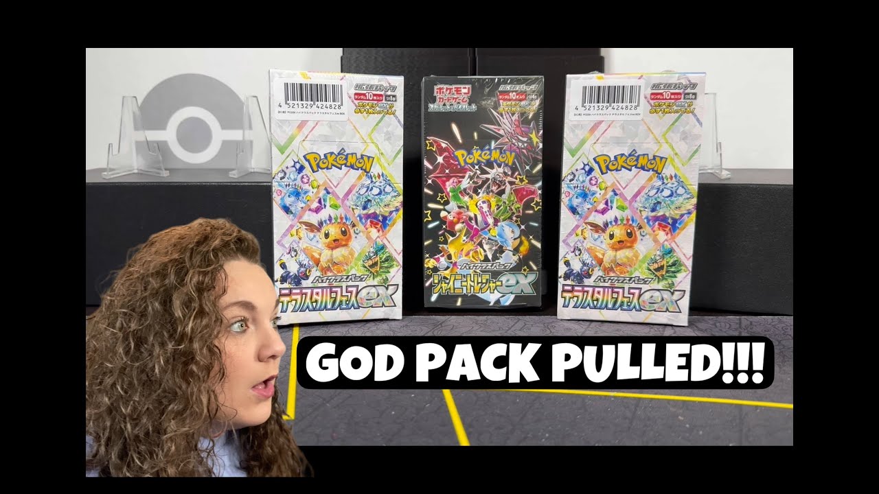 GOD PACK PULLED! Pokémon Terastral Festival and Shining Treasures Opening!