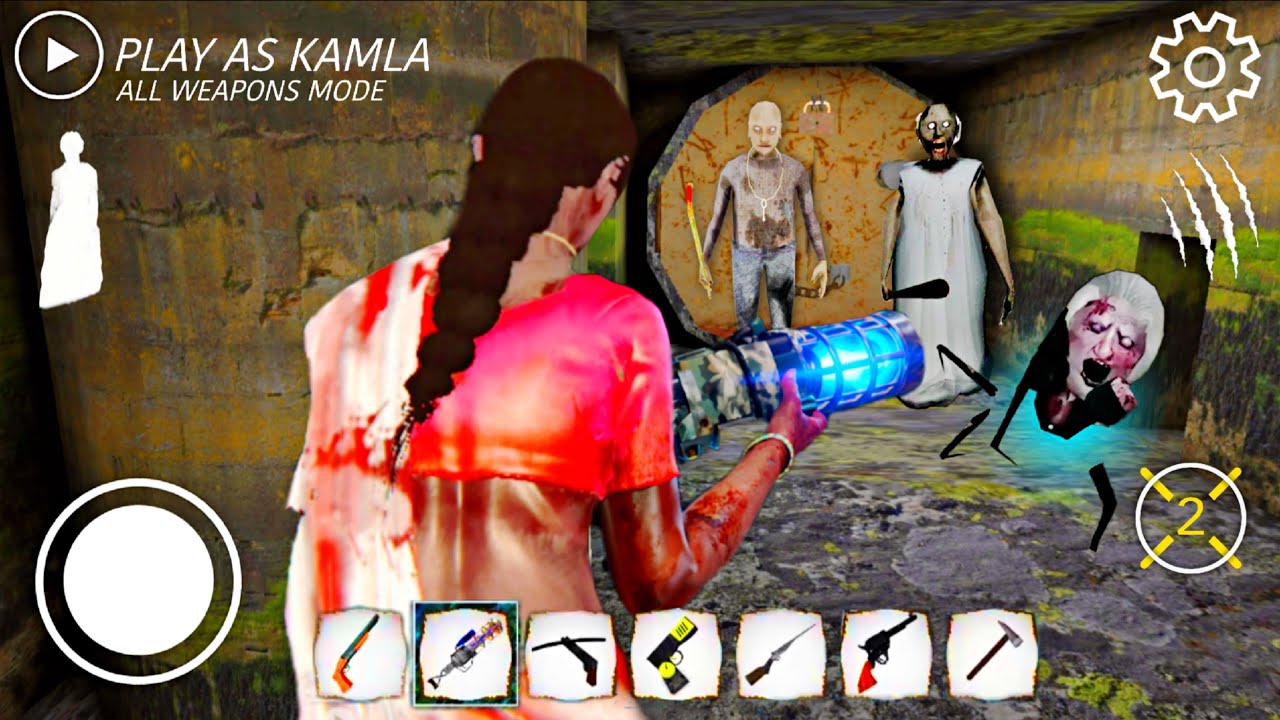 PLAYING AS KAMLA IN GRANNY XIC REMAKE || PLASMA GUN VS ANGELINA SPIDER 