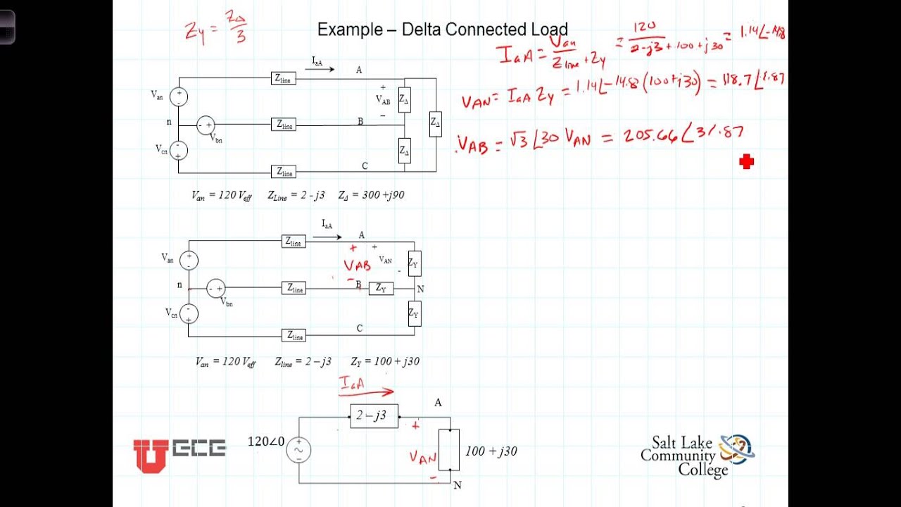 E11 4Wye Delta Connected Load