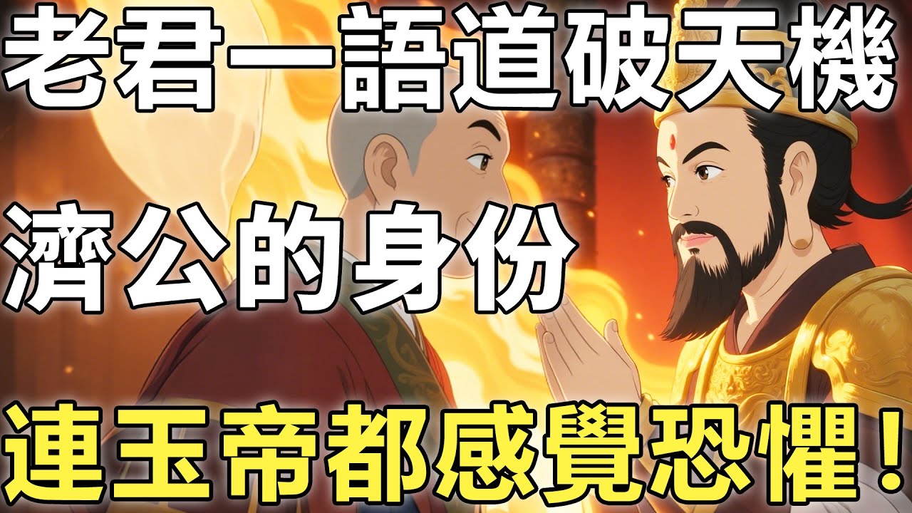 濟公的扇子不是法寶，而是他連玉帝都恐懼的身份，老君一語道破天機！【佛學|神話傳說|故事|濟公|彌勒】