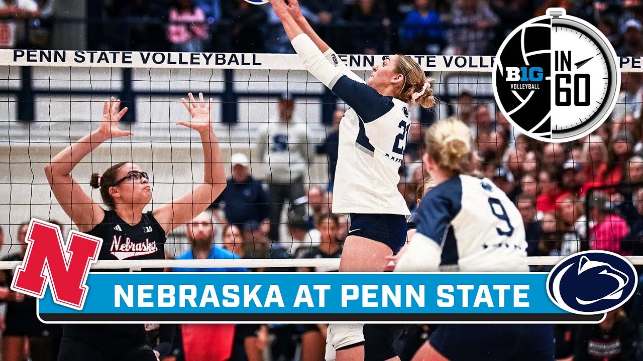 Nebraska at Penn State | Nov. 29, 2024 | Big Ten Volleyball in 60