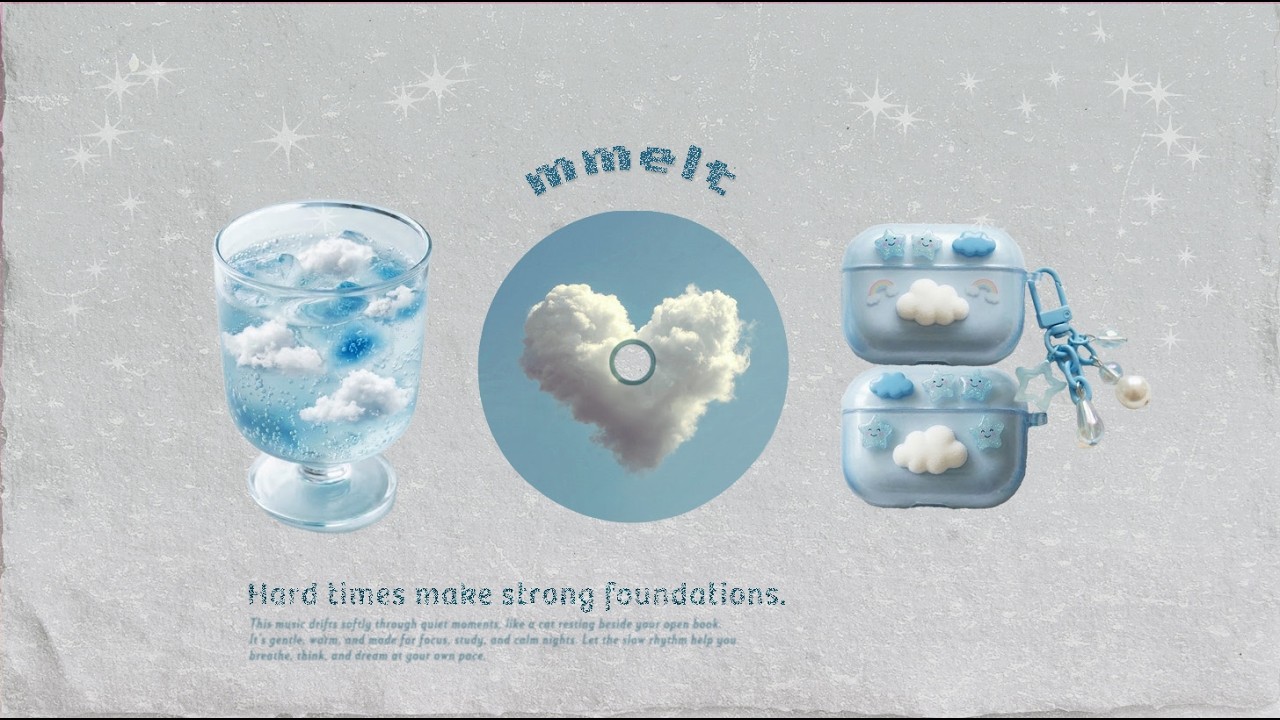 Lofi Jazz with Rain Sounds🎧 Hard times make strong foundations.☁️☔️ Cute Lo-fi Jazz 🎧 Focus / Study