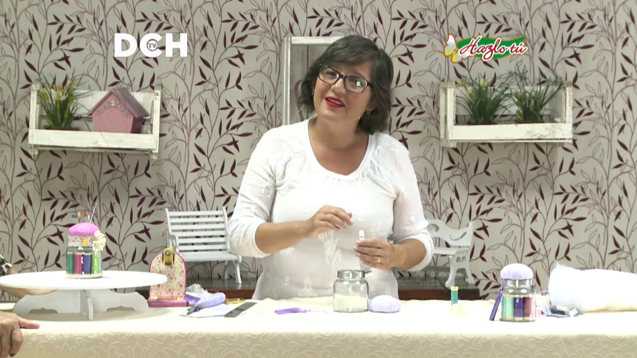 Alfiletero en frasco- Yasna Pino - Casa Puchinni