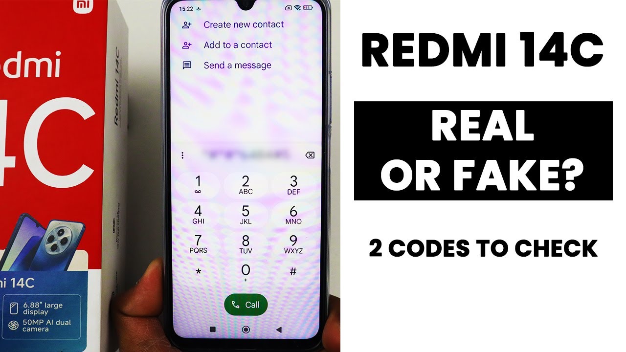 Two Codes to Check The Redmi 14c Is Real or Not