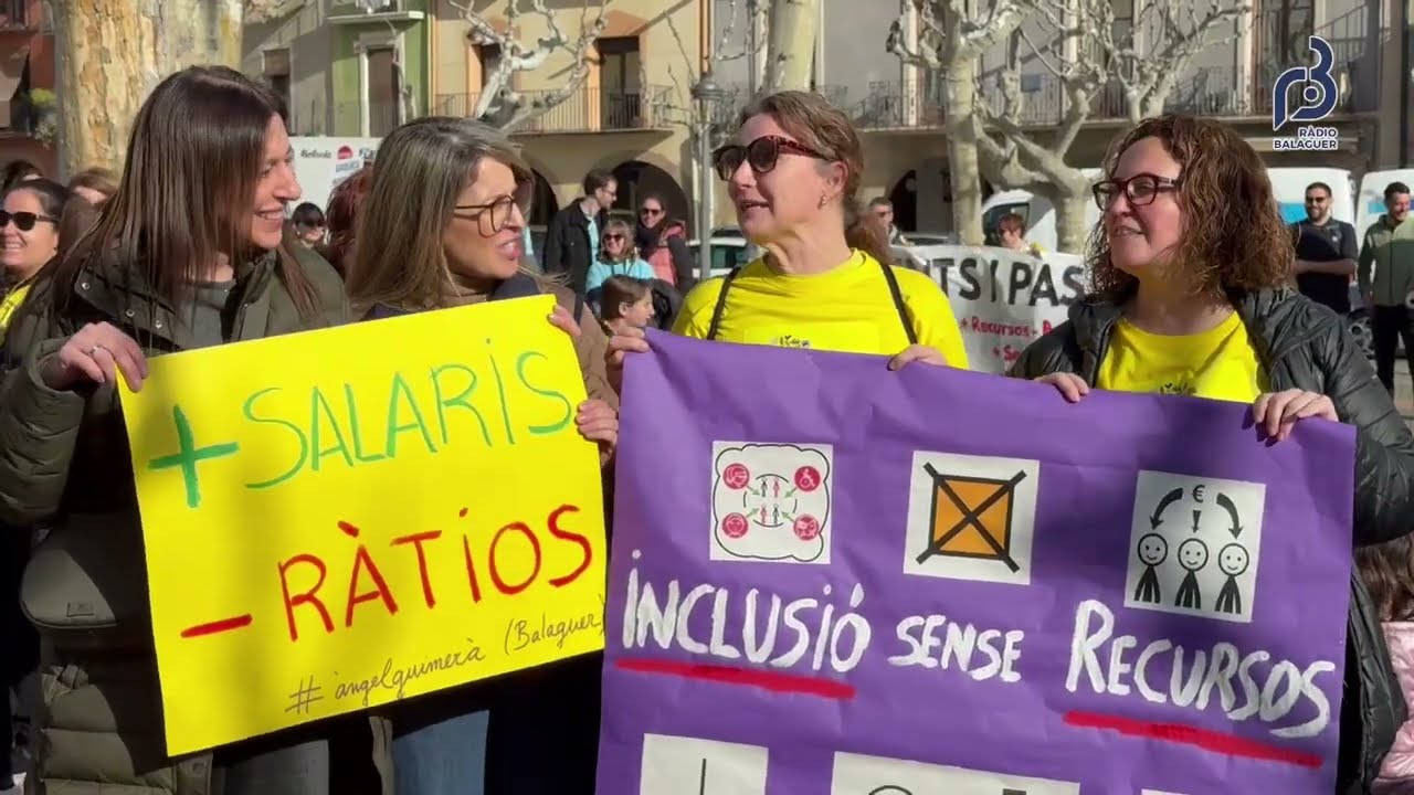 La comunitat educativa de Balaguer i comarca s’ha sumat aquest dimecres 11 de febrer a la vaga