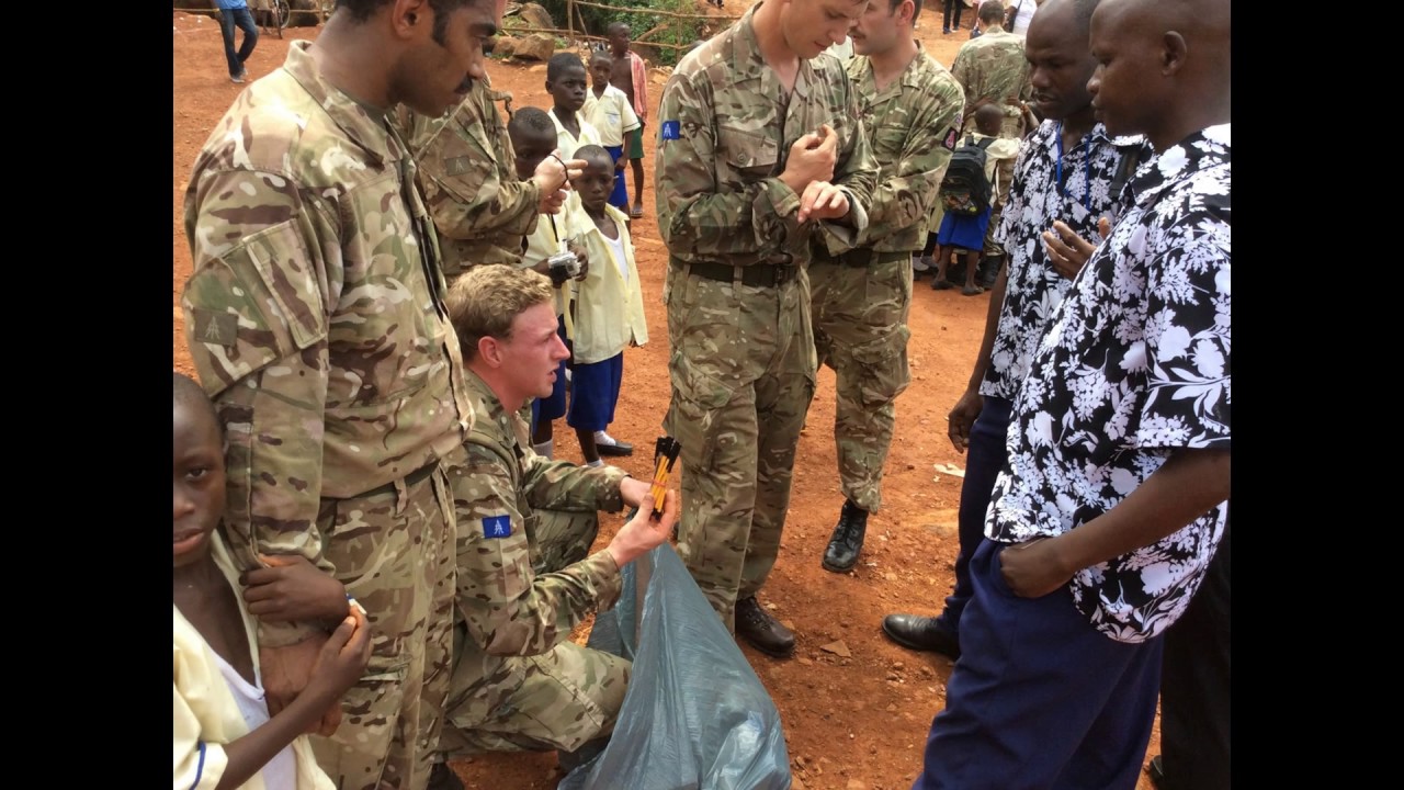 Team of British Army from the QDG visited WYCF Projects in Sierra Leone