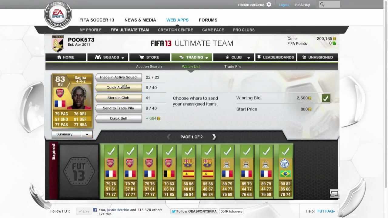 Fifa 13 Ultimate trading tips | How to buy and sell