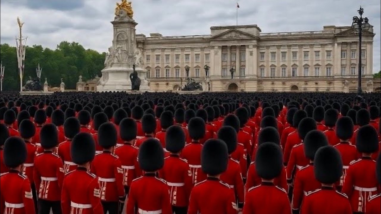 Thousands of Guards Flood London – A Sea of Red Outside Buckingham Palace