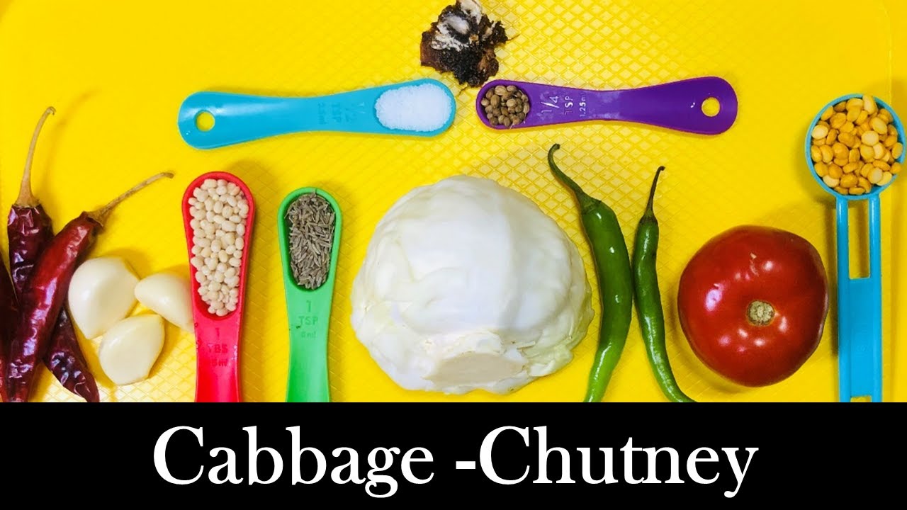 Cabbage Chutney Recipe - Side Dish for Dosa,Idly & Rice