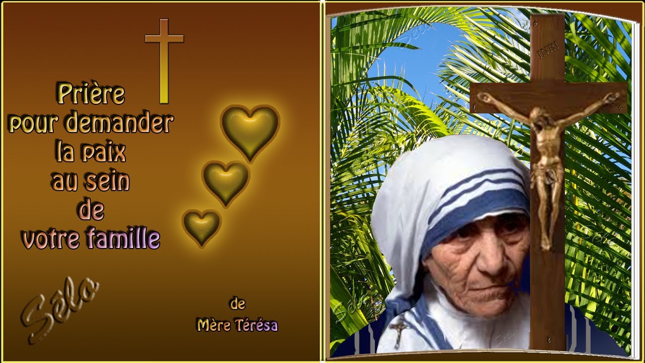 Prière pour demander la paix au sein de votre famille.Livret de Prière Sonore.Sélo...