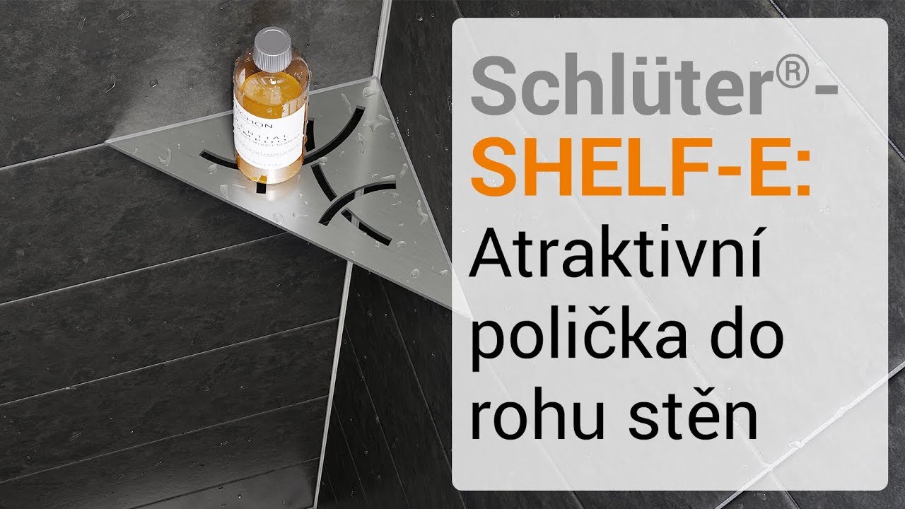 Schl&uuml;ter-SHELF-E: Atraktivn&iacute; polička do rohu stěn