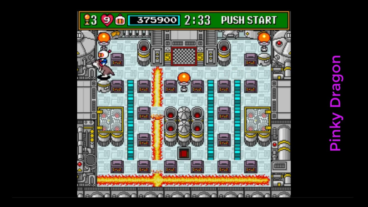 SNES game – Super Bomberman 3 – Pass Through Bomb S6