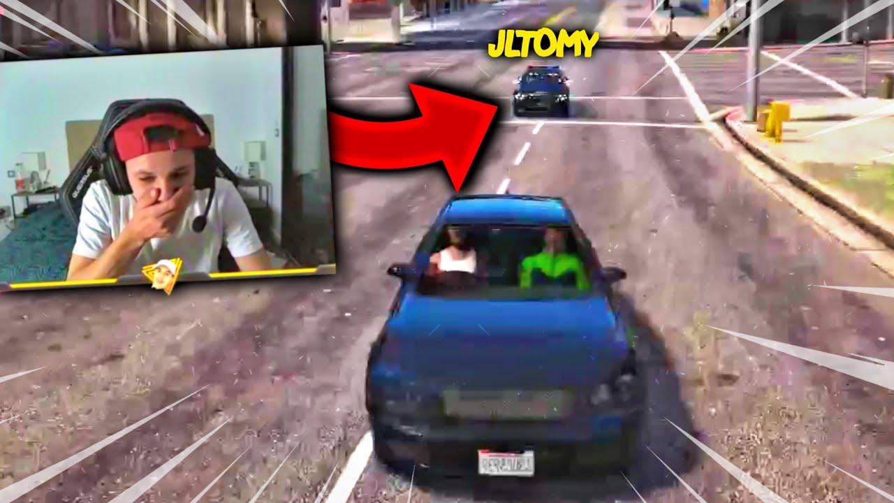 WALID VS JLTOMY EN COURSE POURSUITE, QUI EST LE PLUS FORT ?! (best of gta rp)