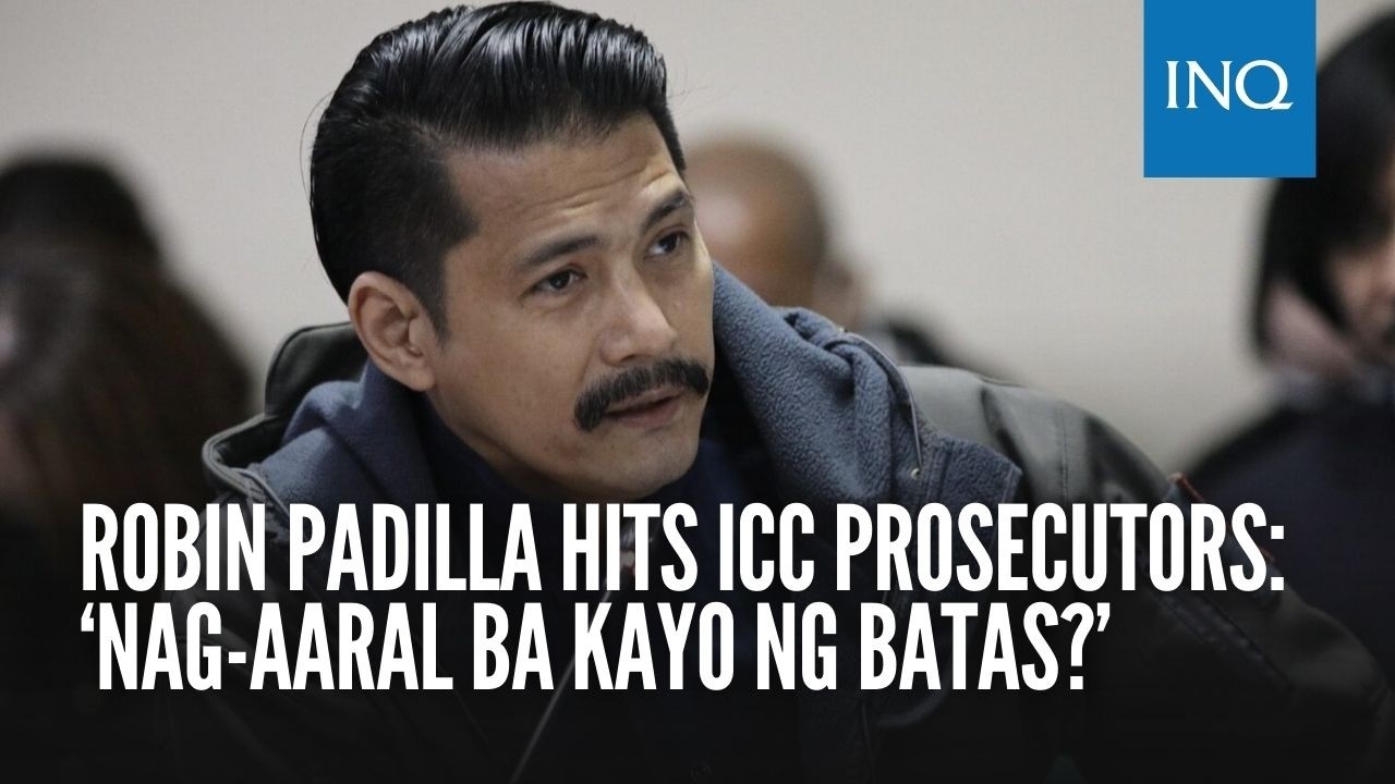Robin Padilla hits ICC prosecutors: ‘Nag-aaral ba kayo ng batas?'
