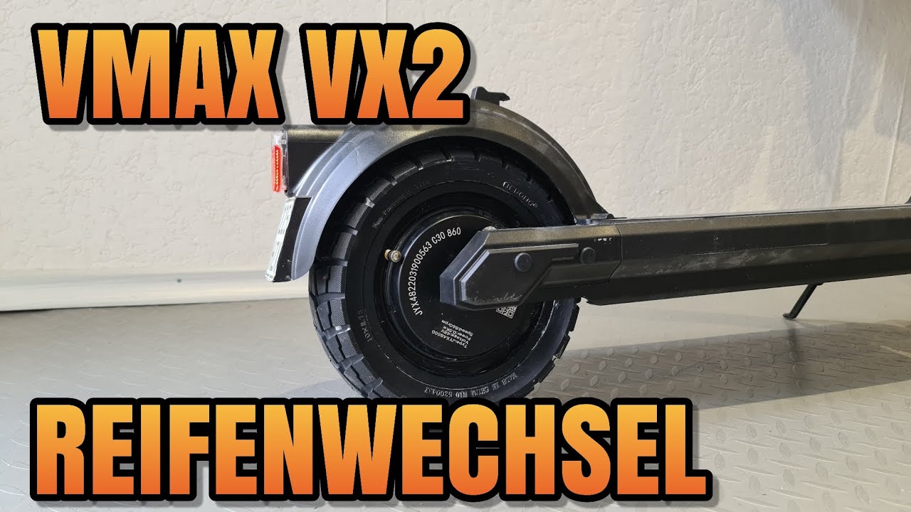 VMAX VX2 Reifen wechseln hinten Reparatur E-Scooter