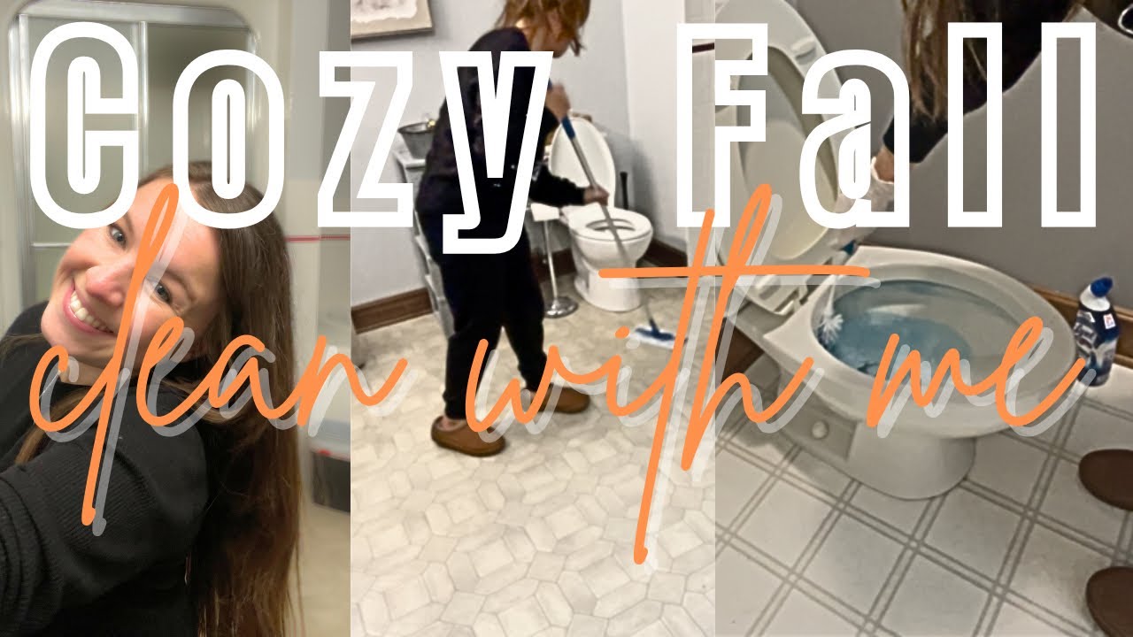 Deep Cleaning my Master and Hallway Bathrooms | Fall Clean with Me