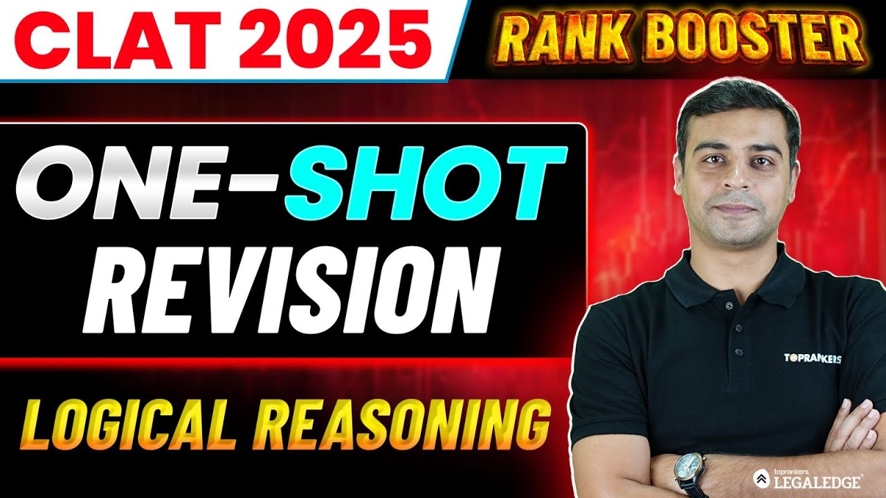 CLAT 2025 Logical Reasoning | Important Practice Questions | CLAT 2025 Rank Booster Series