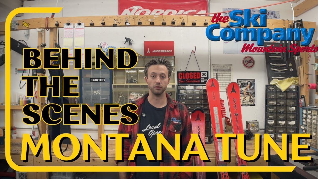 Behind the scenes of ski tuning on a Montana Challenge!