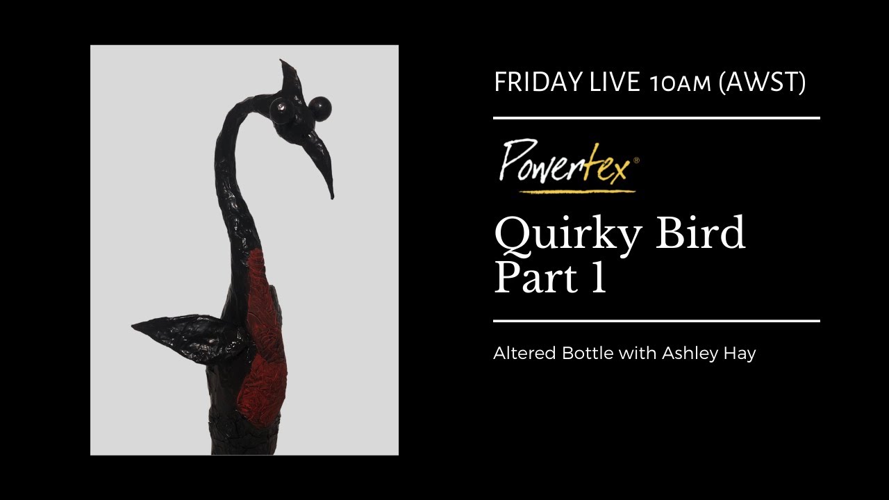 Quirky Bird Altered Bottle - Part 1