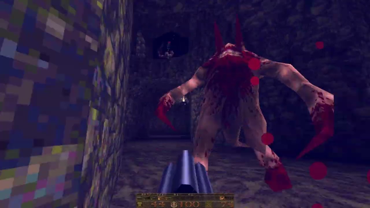 Quake - Maps - Grotty Depths - All Secrets