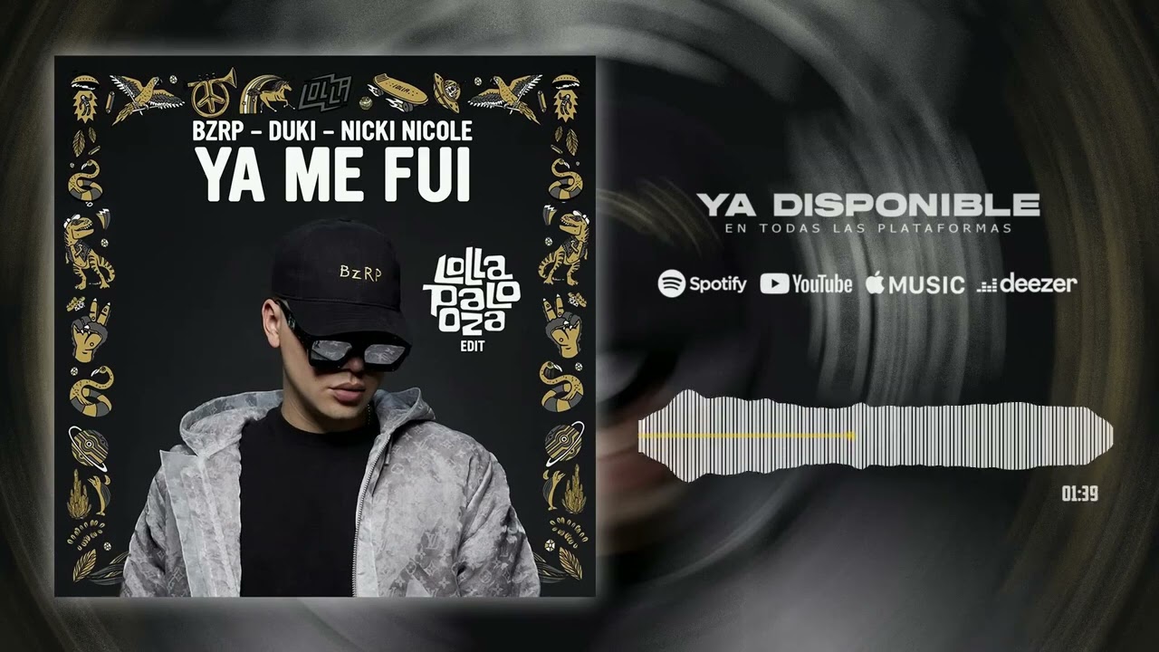 Ya Me Fui - Bizarrap x Duki x Nicki Nicole - Lollapalooza 2022