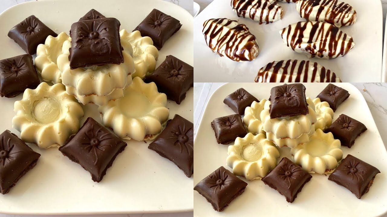 💜délicieux petits Gâteaux sans cuisson aux biscuits et cacahuètes pour l’eïd💜