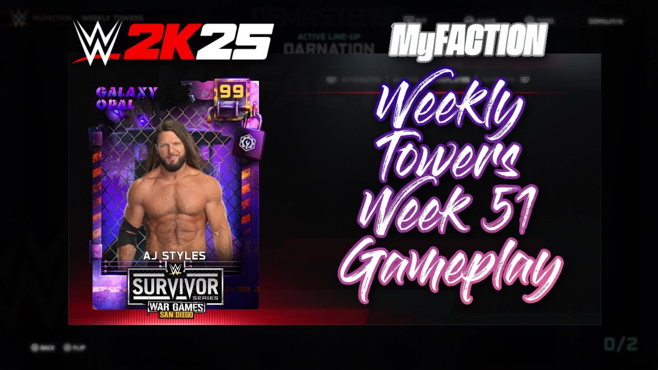 WWE 2K25: MyFaction Weekly Towers Week 51 Gameplay