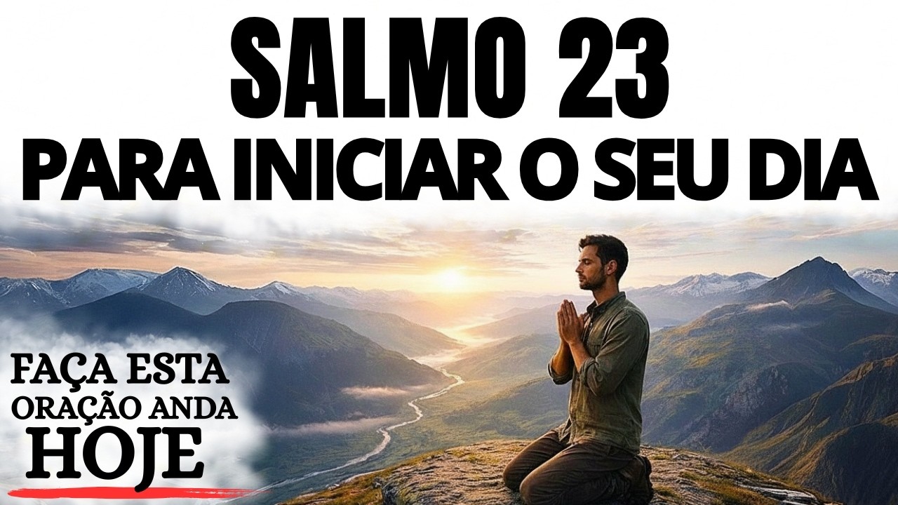 ORAÇÃO DA MANHÃ | SALMO 23 PARA COMEÇAR O DIA COM PAZ, DIREÇÃO E CONFIANÇA EM DEUS