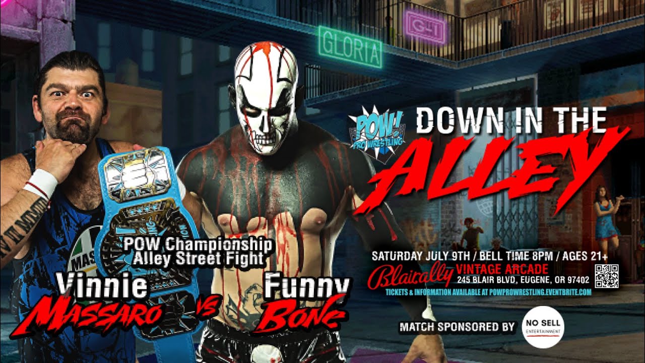Rematch! Vinnie Massaro vs. Funnybone | POW! Pro Wrestling | Eugene, Oregon | July 2022
