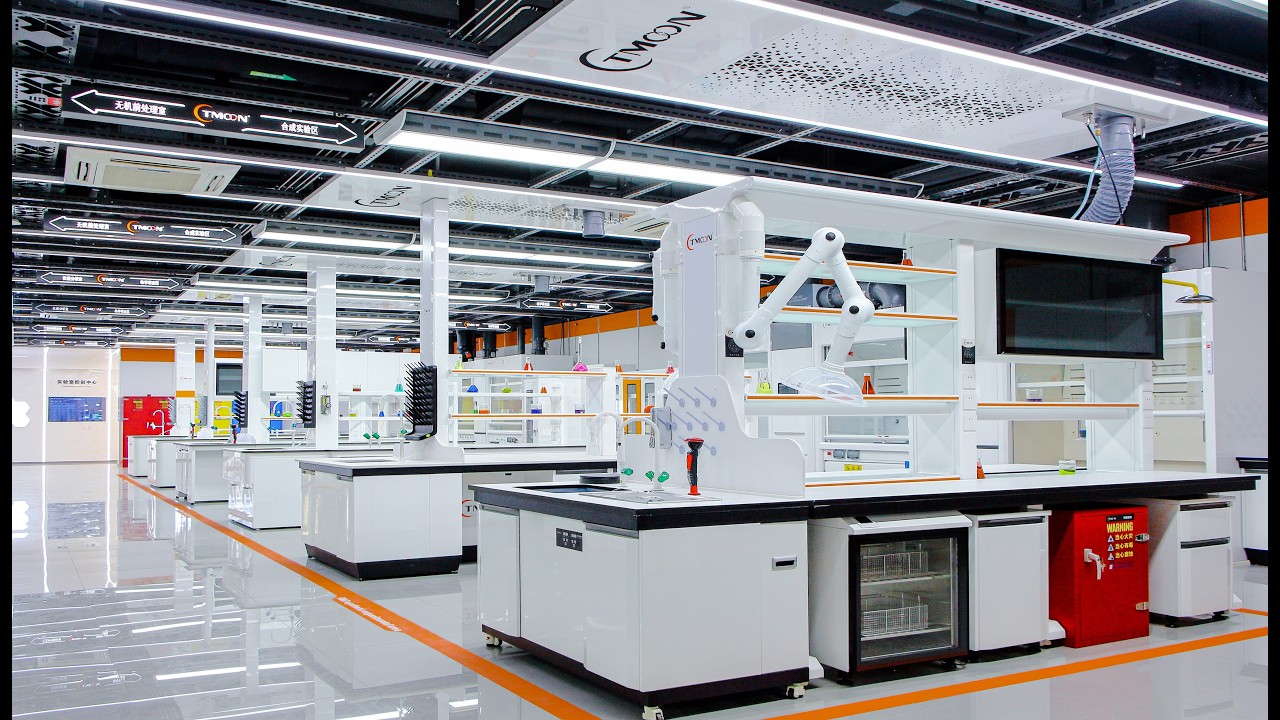 Lab Furniture Factory Showroom Tour: Full Range of Custom Lab Benches & Fume Hoods|LAB-YR