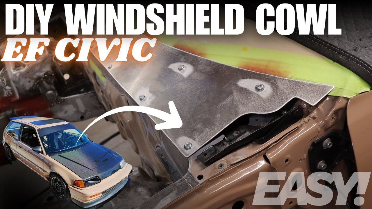 Custom Aluminum Wiper Delete Cowl for my EF Hatch