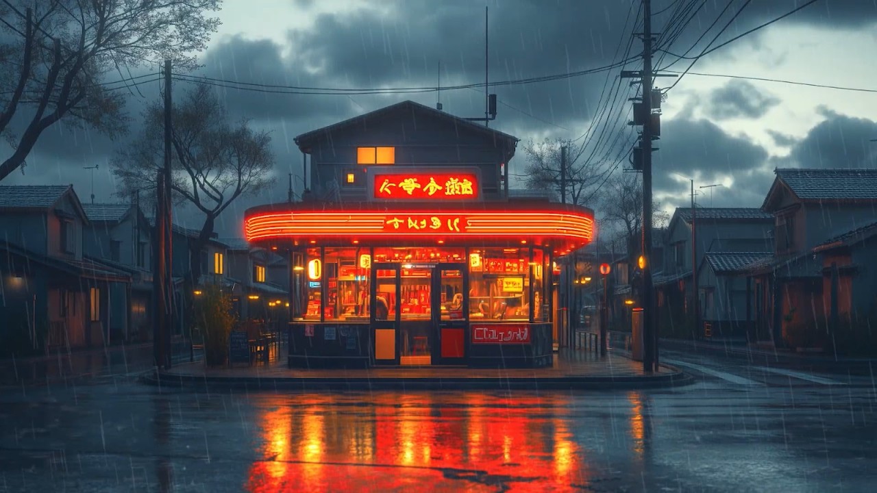 Grey Clouds Whisper☔ Peaceful Lofi Music Rain | Music to Rest Your Mind