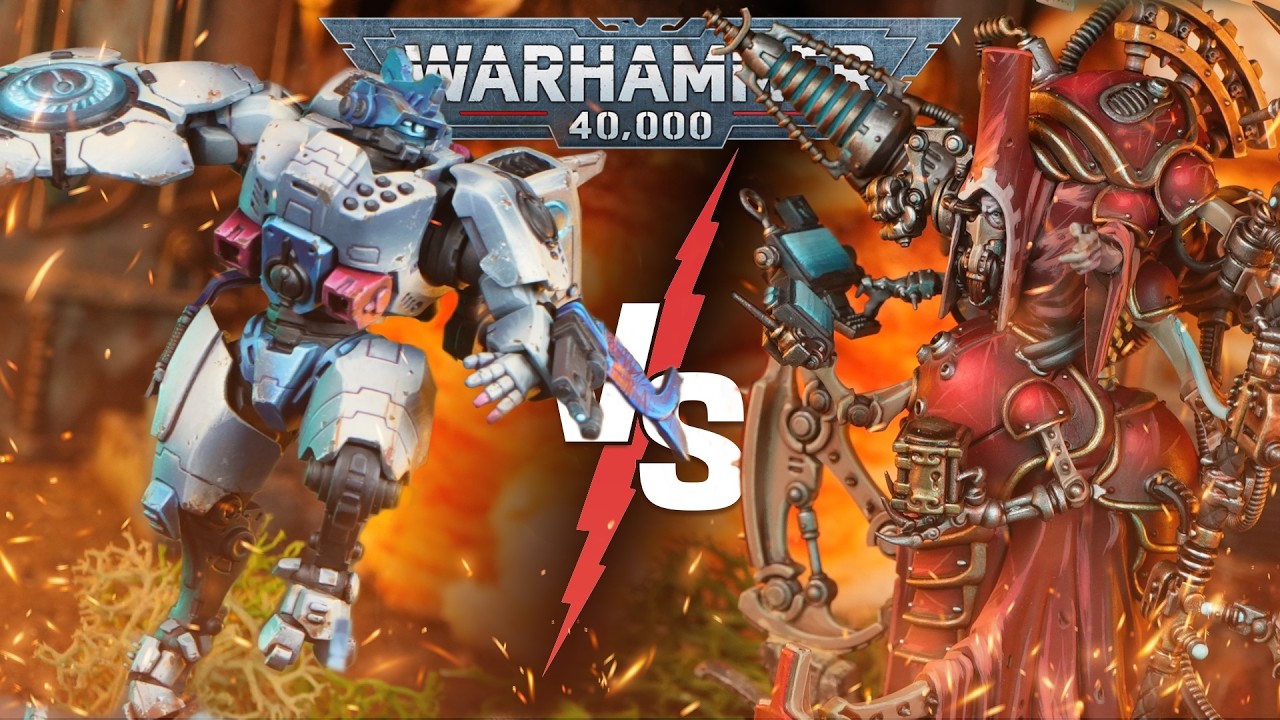 T'au Empire vs Adeptus Mechanicus | Warhammer 40k Battle Report