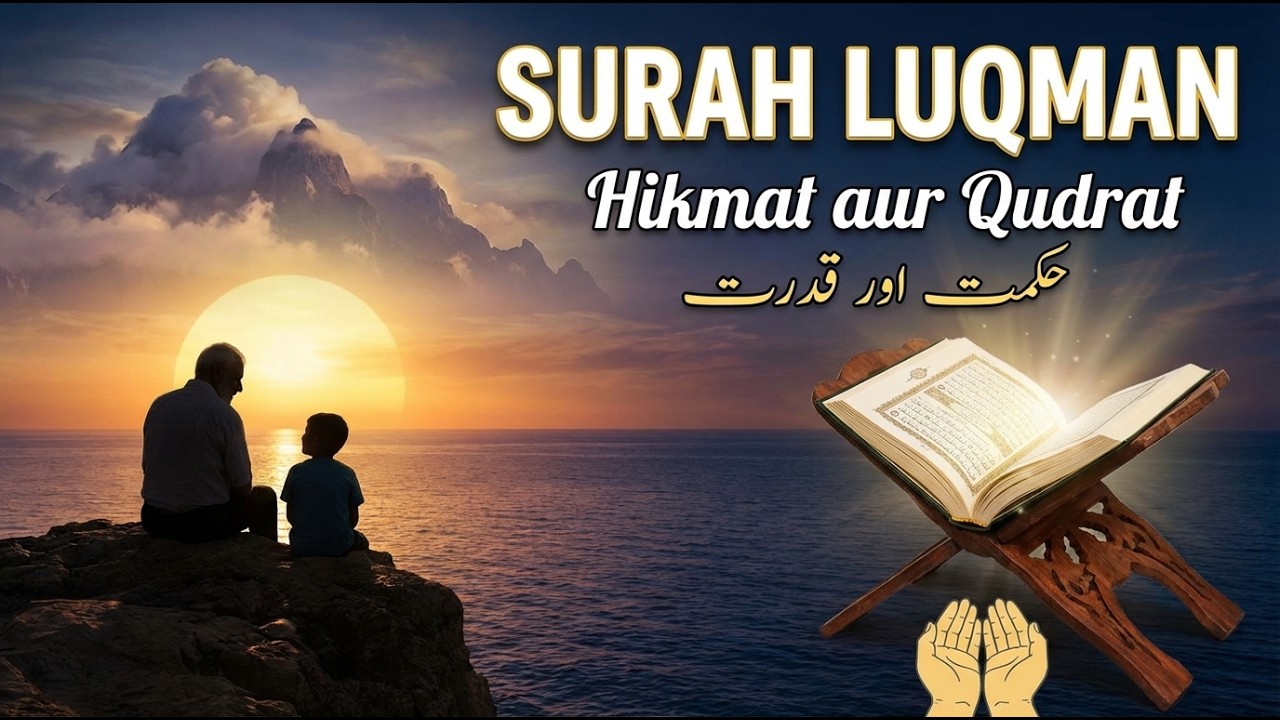 Surah Luqman: Bete Ko 5 Sunehri Naseehat 🌟 | Life Lessons from Quran (Hindi/Urdu)