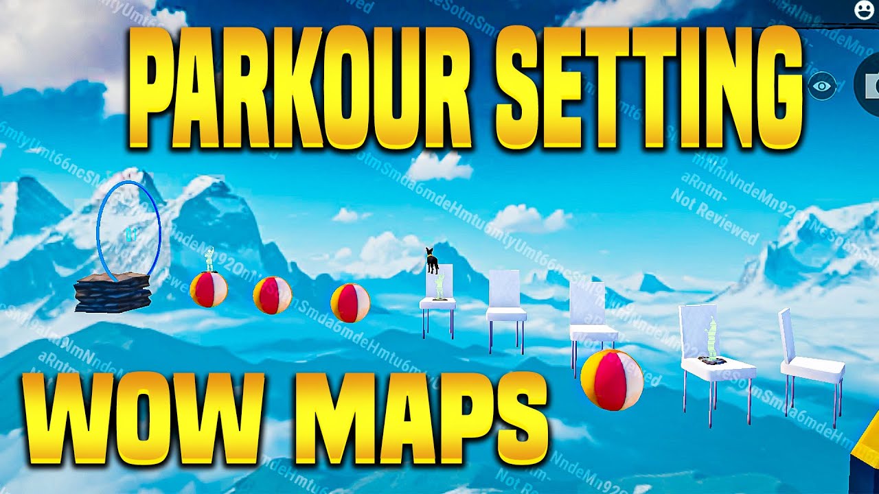 HARD PARKOUR MAP IN PUBG MOBILE WOW MODE | WOW MODE PARKOUR MAP