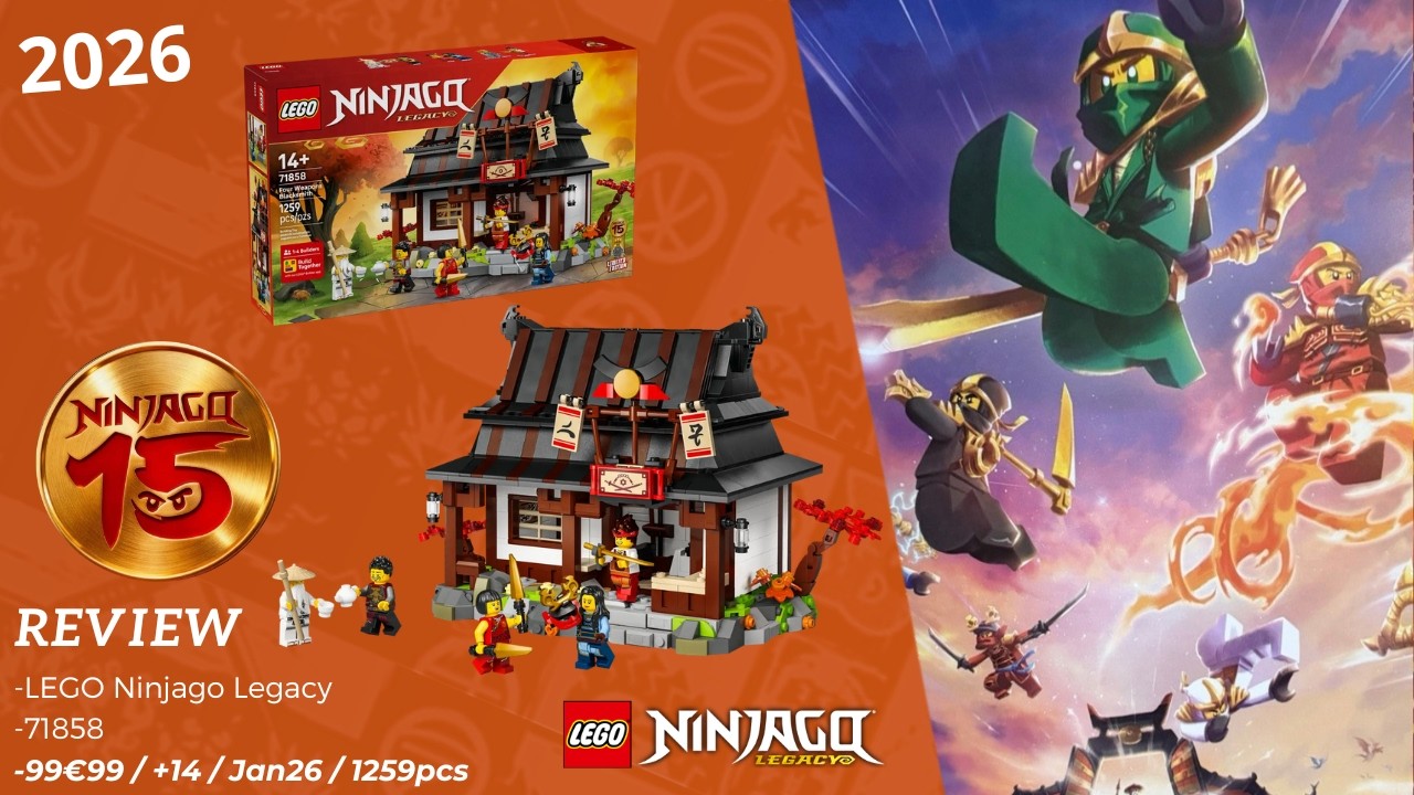 Review LEGO 2026 Ninjago Legacy de la Forge des Quatre armes !!!!!!!! Enfin, après 15 ans... (71858)