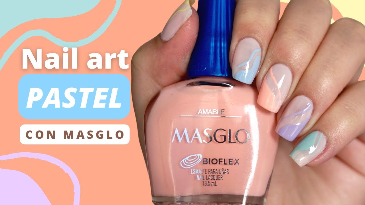 NAIL ART FACILÍSIMO con tonos PASTEL DE MASGLO