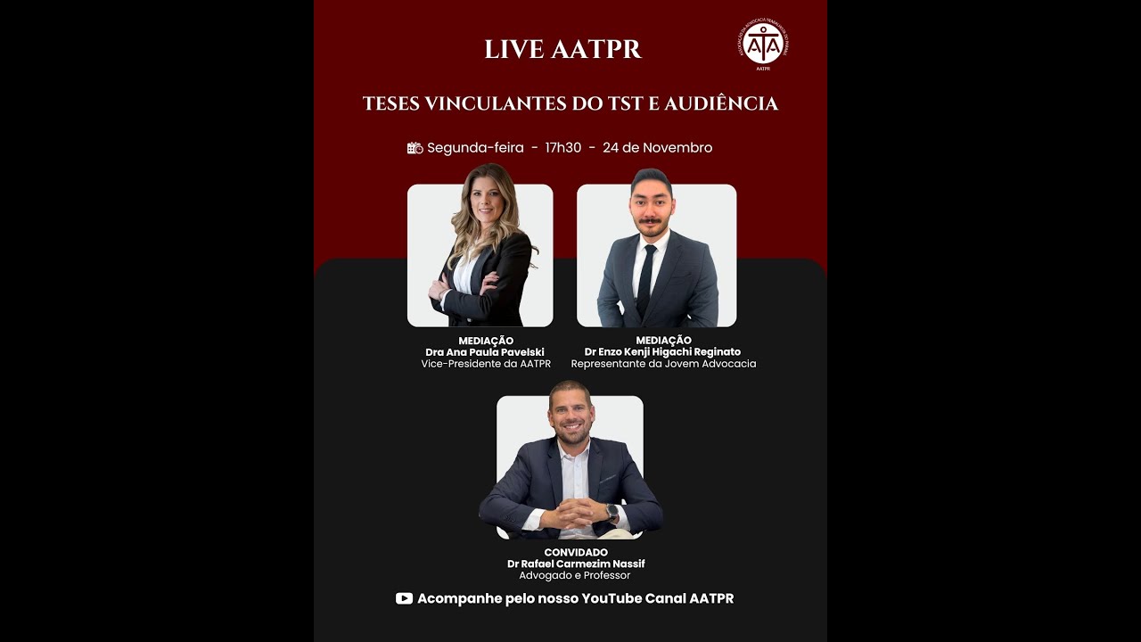 TESES VINCULANTES DO TST E AUDIÊNCIA